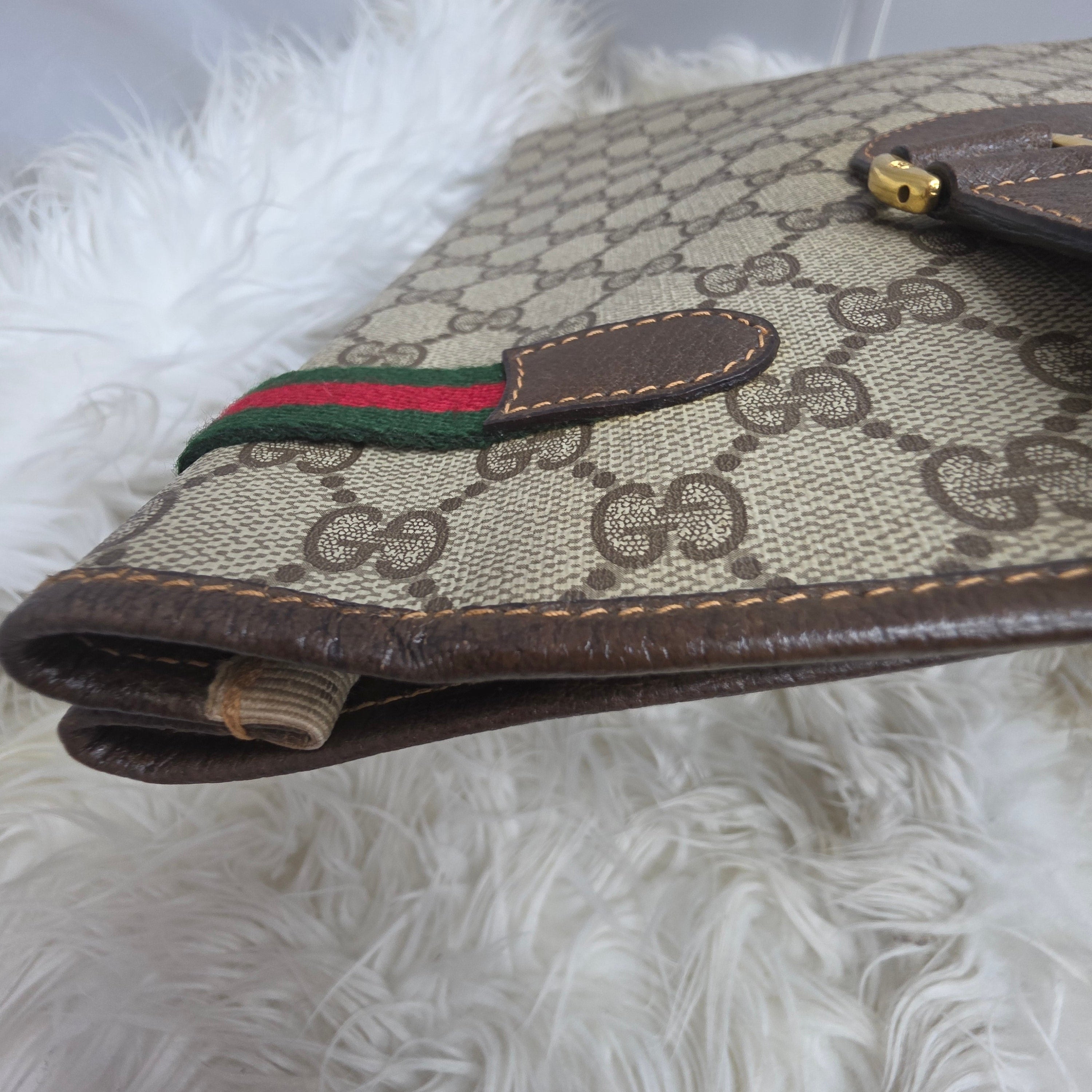 Gucci Vintage Sherry Line Supreme Web Tote Bag