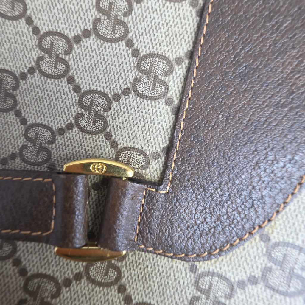 Gucci Vintage Sherry Line Supreme Web Tote Bag