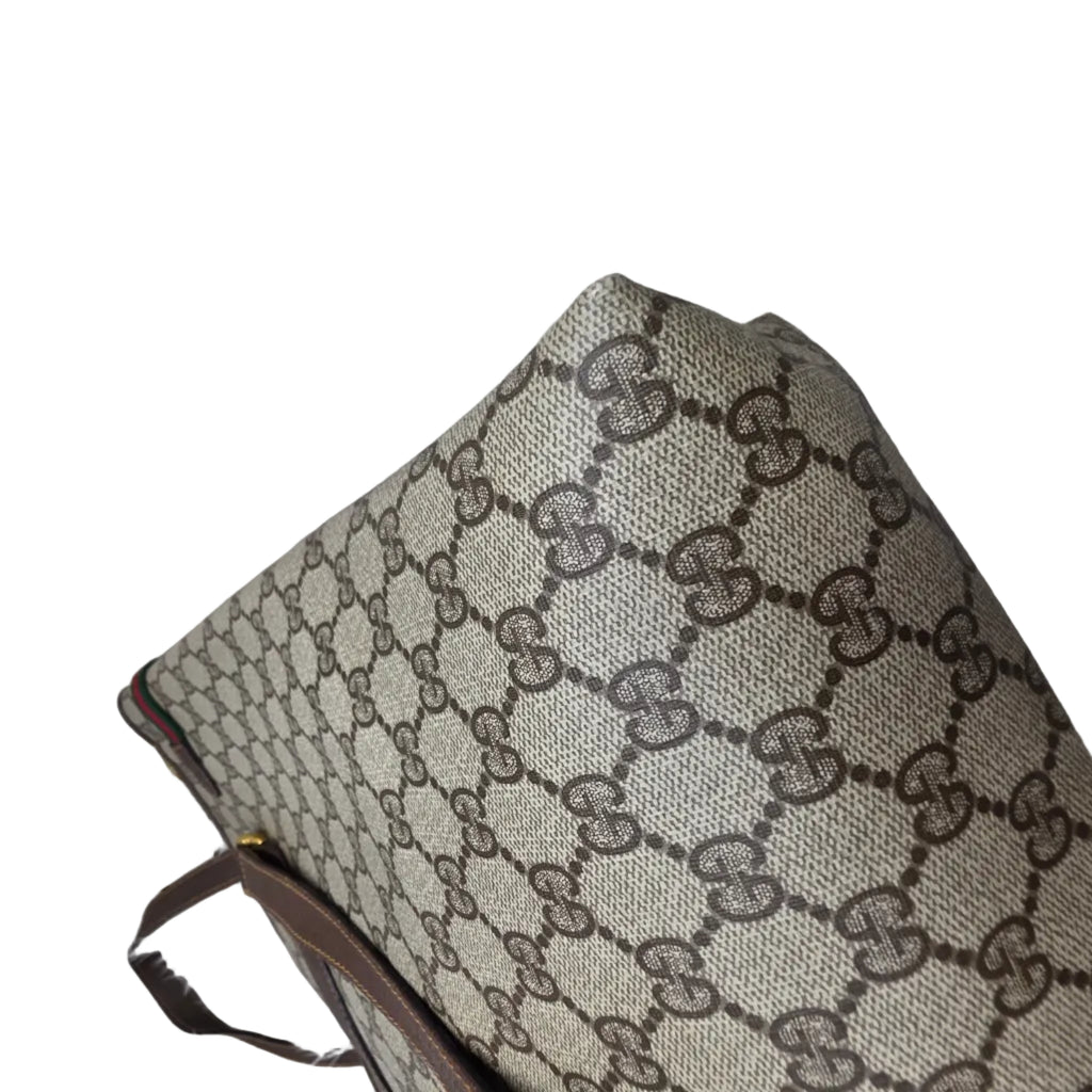 Gucci Vintage Sherry Line Supreme Web Tote Bag