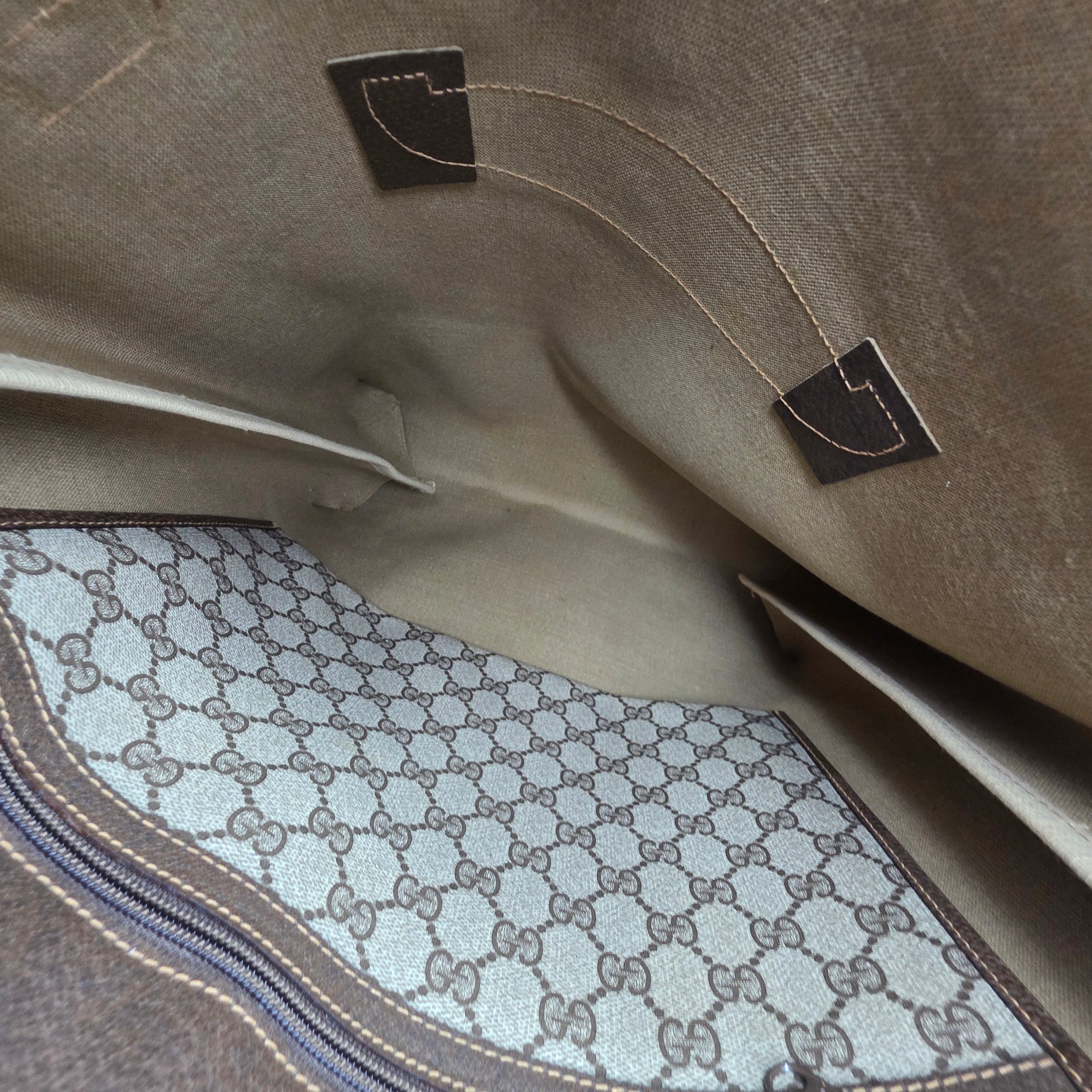 Gucci Vintage Sherry Line Supreme Web Tote Bag