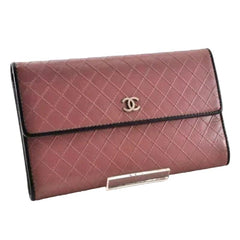 Chanel Bifold Long Wallet Bordeaux