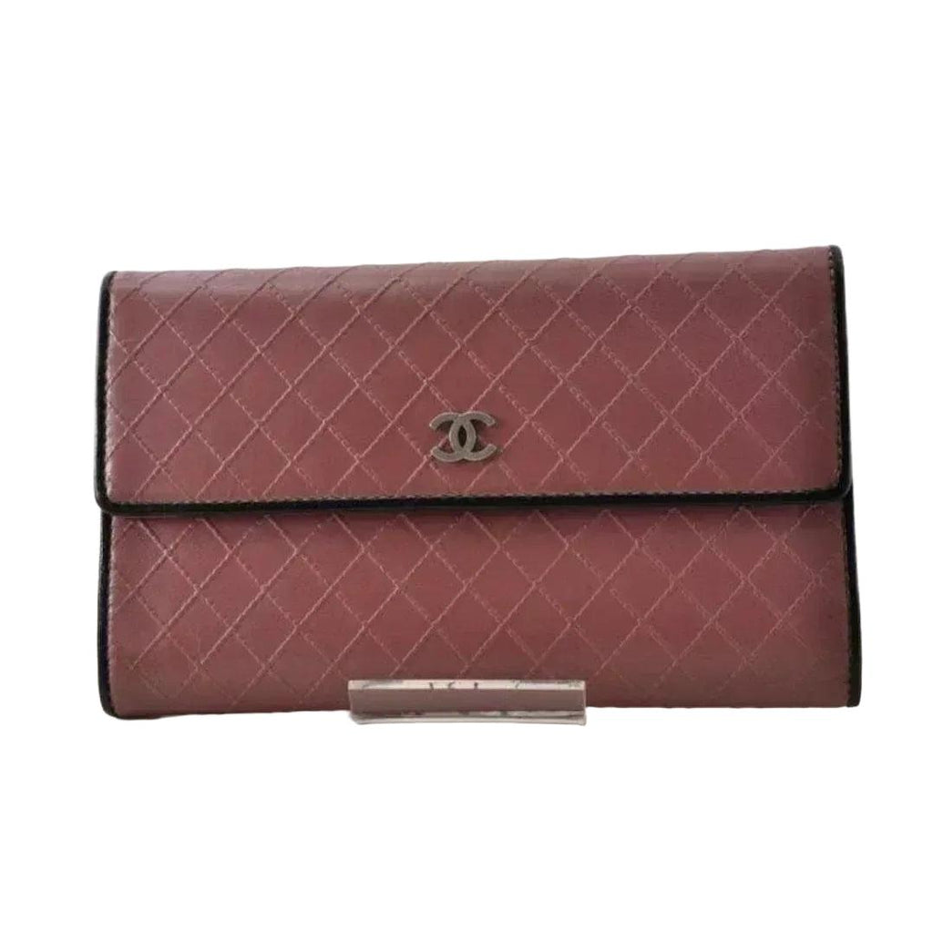 Chanel Bifold Long Wallet in Timeless Bordeaux Grained Leather - VeeLuxeCollectives