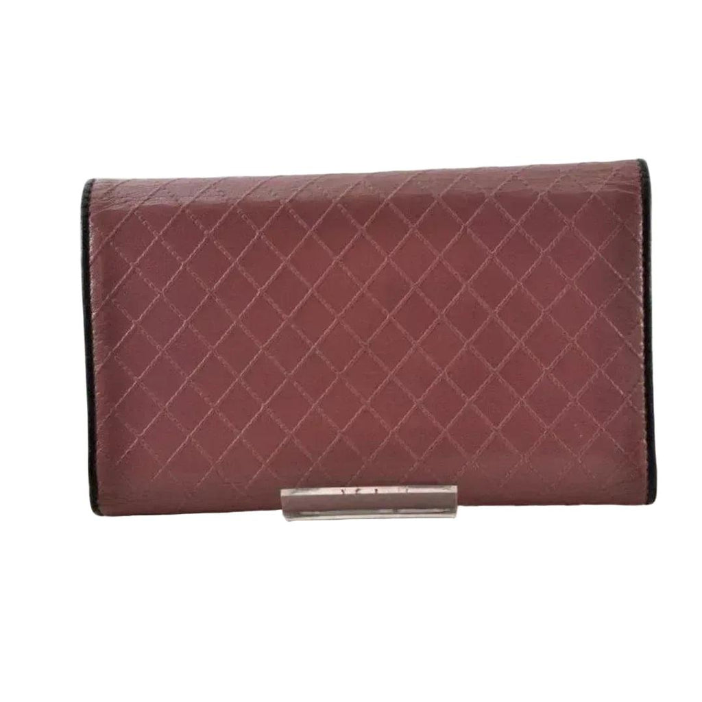 Chanel Bifold Long Wallet in Timeless Bordeaux Grained Leather - VeeLuxeCollectives